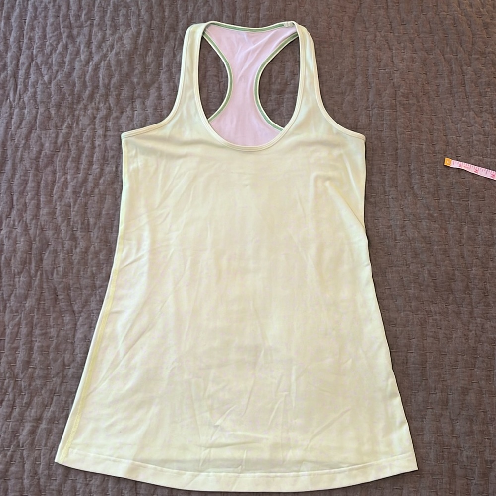 Lululemon NEON Cool Racerback with Polkadots Size 6
